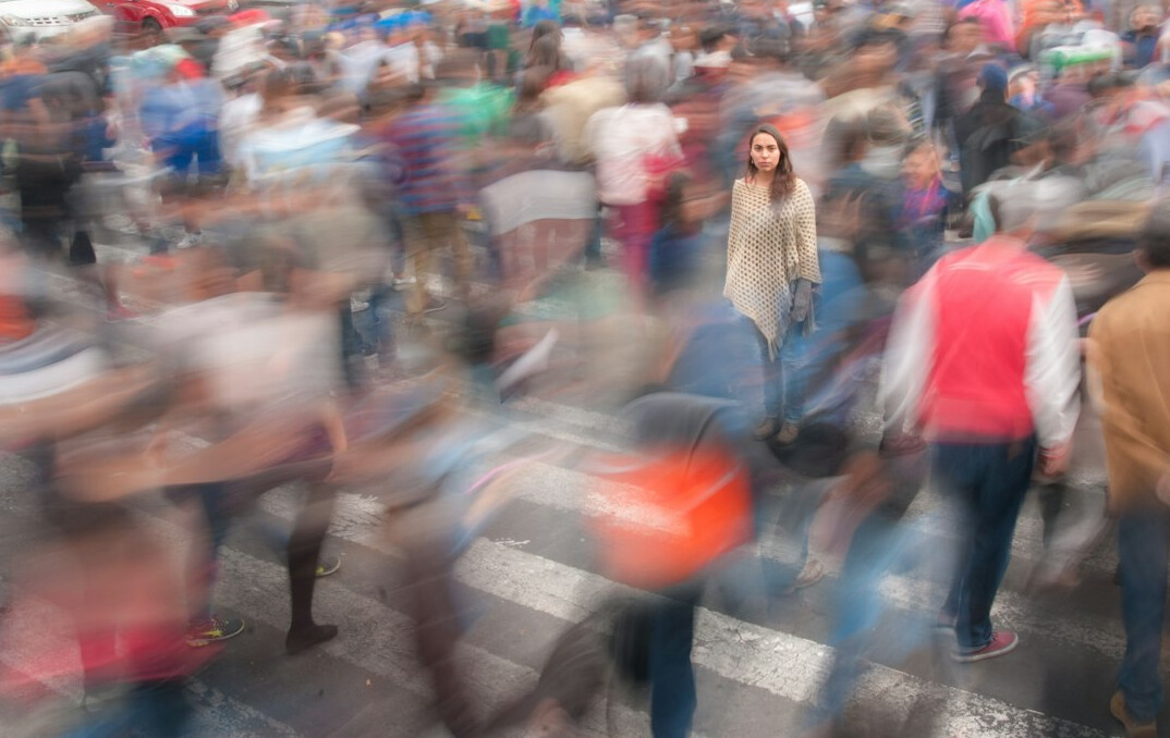 people in a crowd